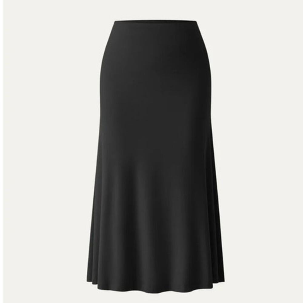 OGL Skirt Size M NEW Black Midi Maxi Eco-SkinKiss® Breezy Pull-on Mermaid